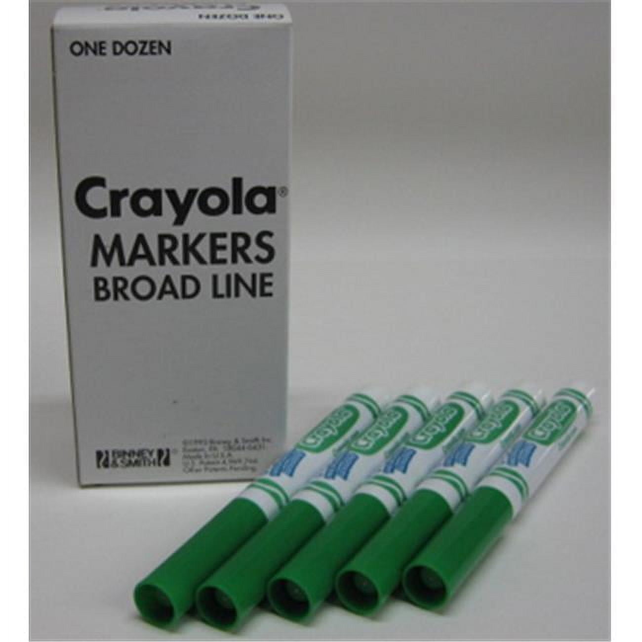 Crayola 780051 Black Cone Tip Washable Markers- 1 Dozen