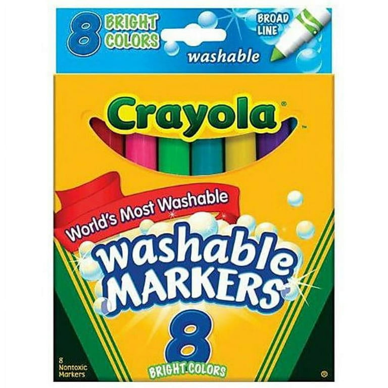 Crayola 7819 Bright Colors Markers Pack of 8 Walmart