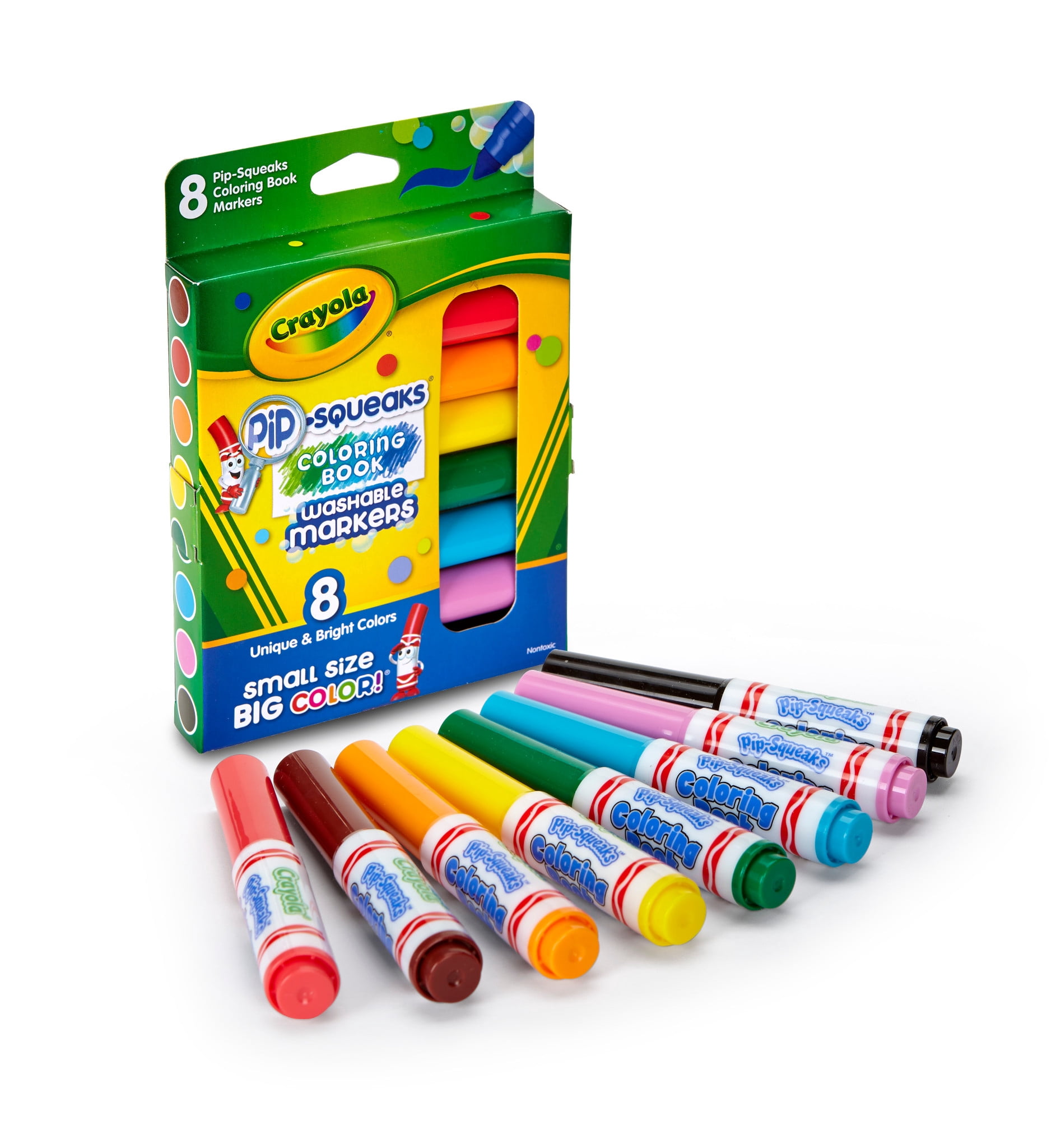 Crayola 8 Count Pip Squeak Washable Coloring Markers - Walmart.com