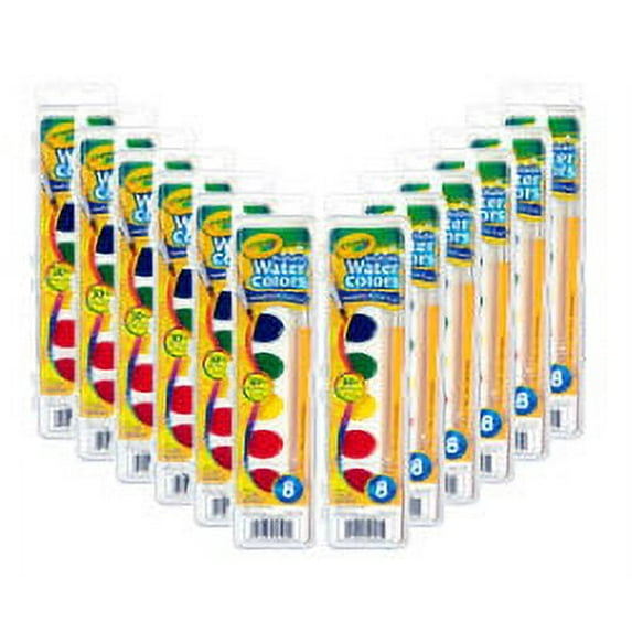 Crayola 8 Count Watercolors in Pack of 12