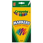 Crayola 8 Ct Classic Fine Tip Markers - Basic Supplies - 8 Pieces