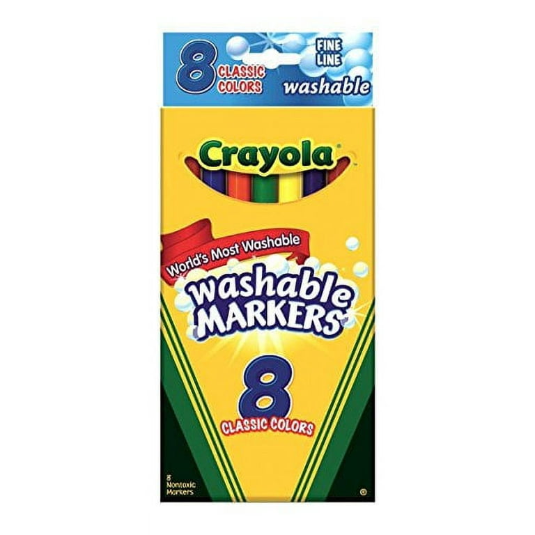 Crayola 8ct Washable Markers Fine (Pack of 3)