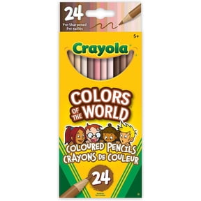 Crayola 918993.036 24 Colours of The World Skin Tone Pencils