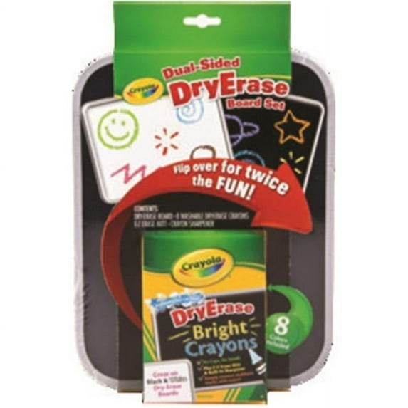 Crayola 98-8638 Crayola Dry Erase Dual-Sided Board Set Standard Asst
