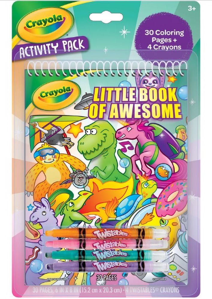 Crayola Activity Pack Little Book Of Awesome Coloring Book Set ...