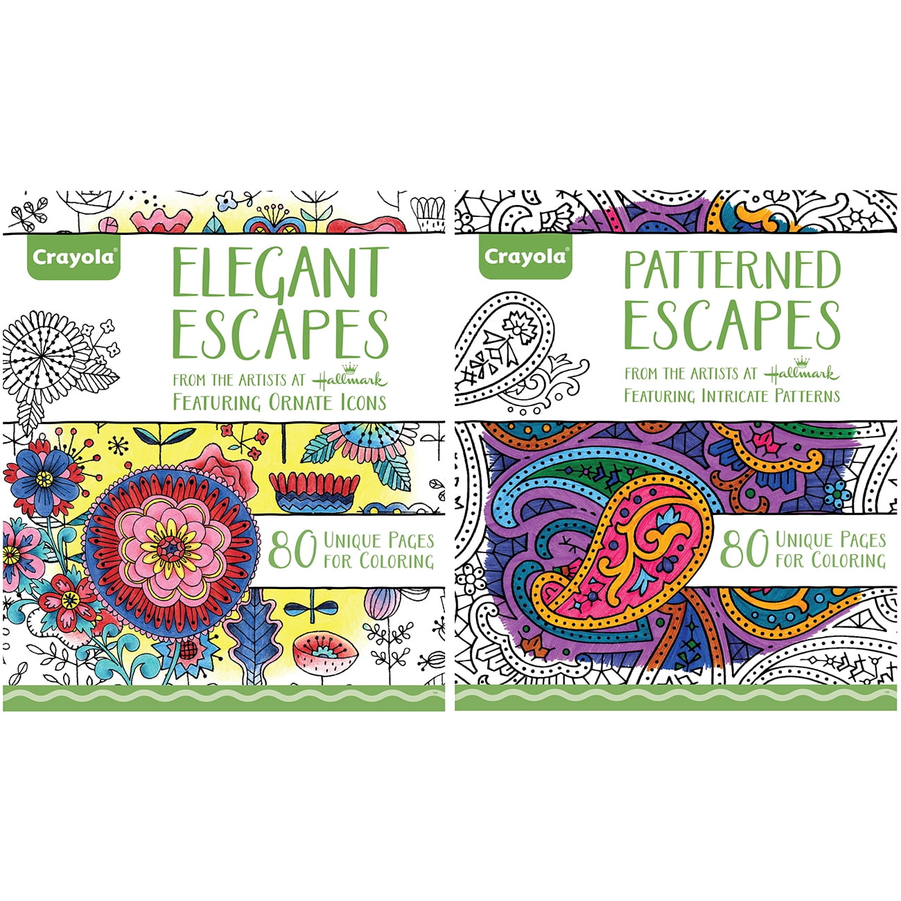 Crayola Adult Coloring Gift Set Includes 100 Count Colored Pencils and the  Elegant Escapes Adult Coloring Book 