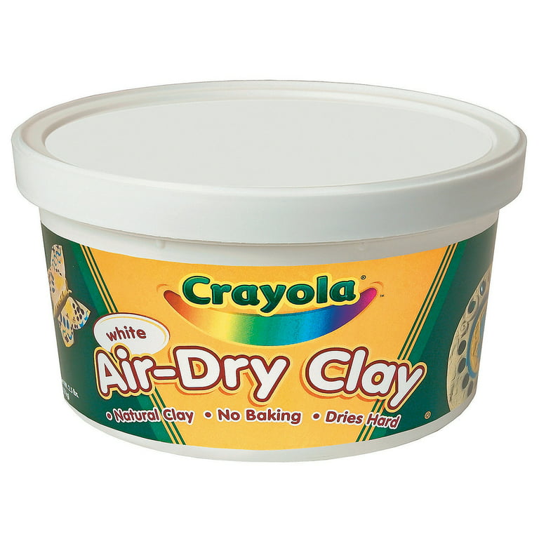  Crayola Air Dry Clay 2.5 Lb Bucket, White : Arts, Crafts &  Sewing