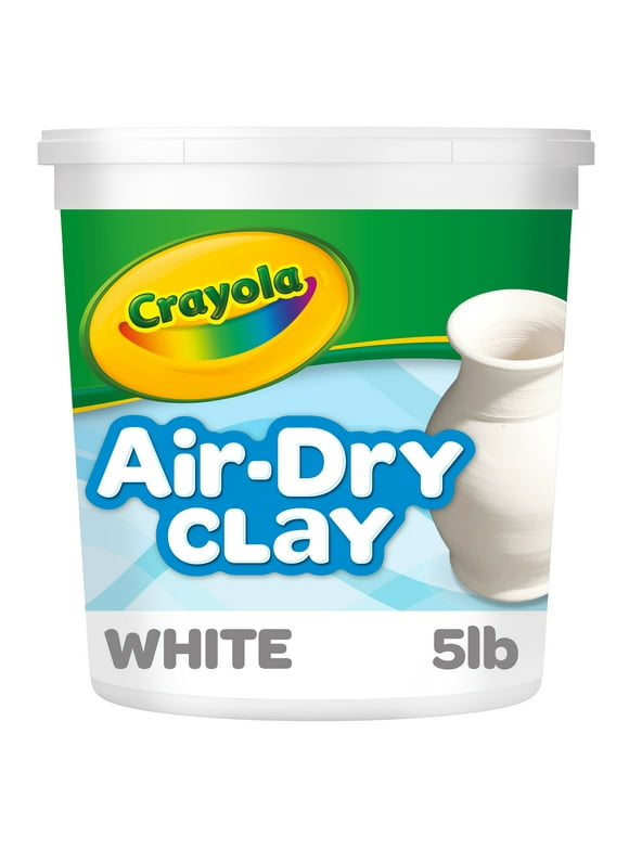 Crayola Air Dry Clay Bucket, No Bake Clay for Kids, 5Lbs, White, Easter Craft Supplies, Art Supplies