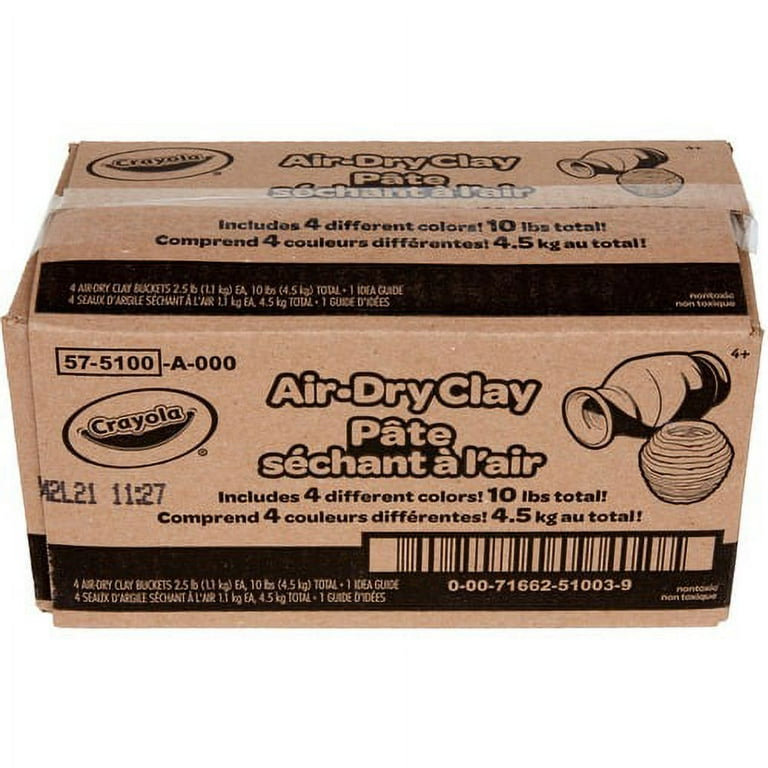 Crayola Air-Dry Clay - Classroom, Room - 4 / Pack - Assorted Crayola Air-Dry Clay - Classroom, Room - 4 / Pack - Assorted