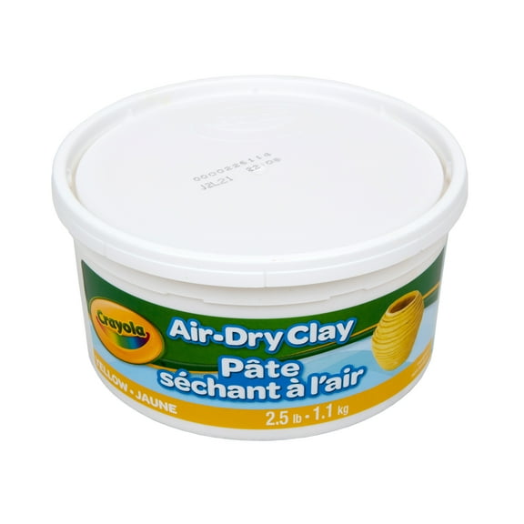 Crayola Air Dry Clay, 2.5lb Tub, Yellow