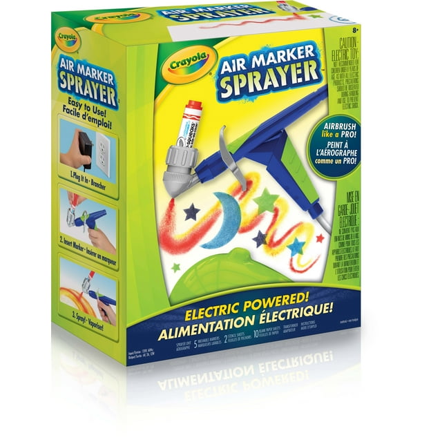 Crayola Air Marker Sprayer, School Supplies, Toys, Washable Markers, Beginner Child