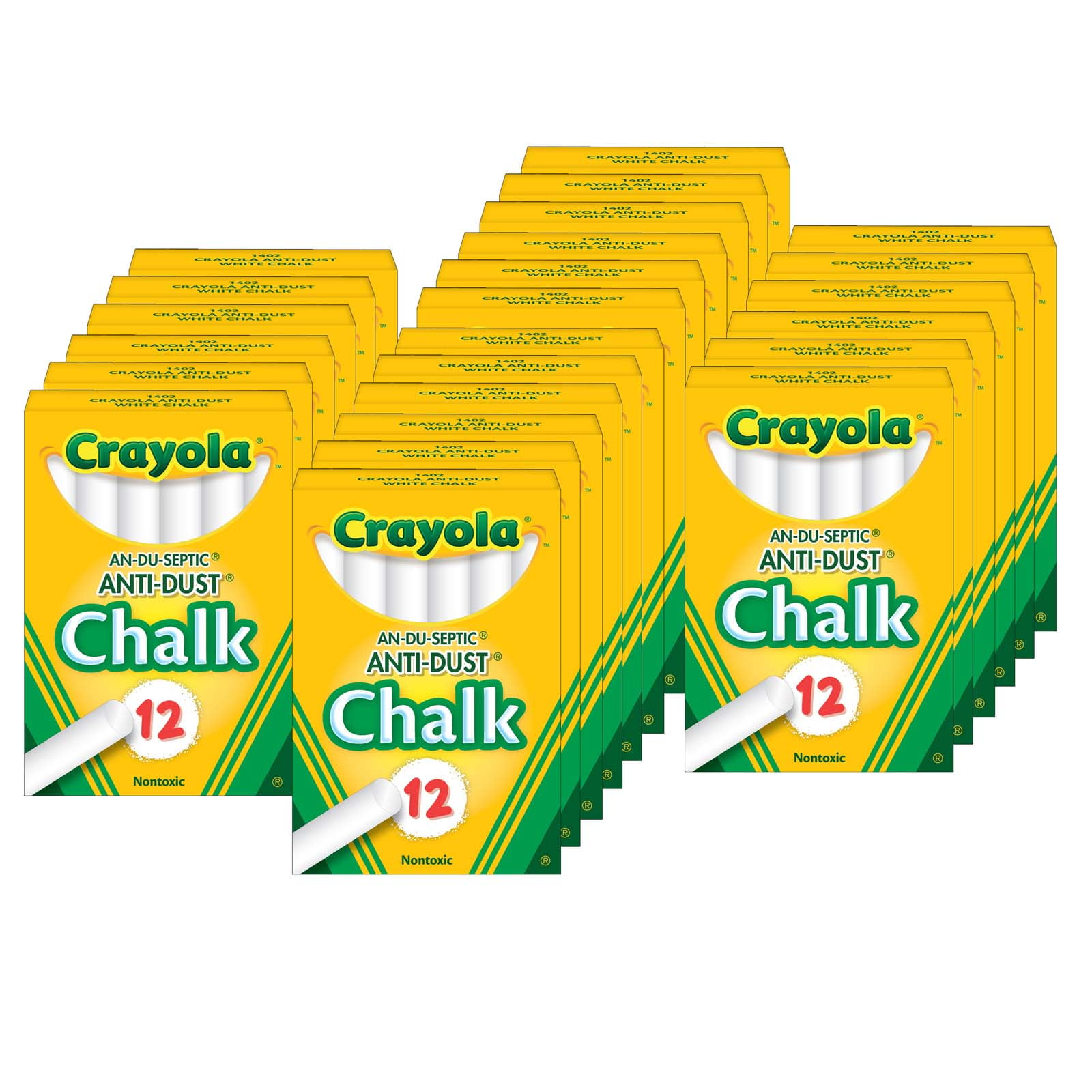Buy Bulk: Crayola Nontoxic Anti-Dust Chalk, White, 12 Sticks