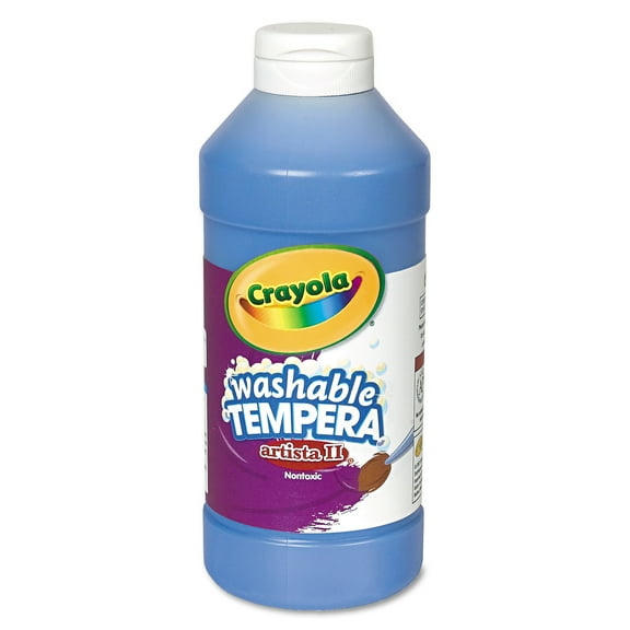 Crayola Artista II Washable Tempera Paint, Blue, 16 oz
