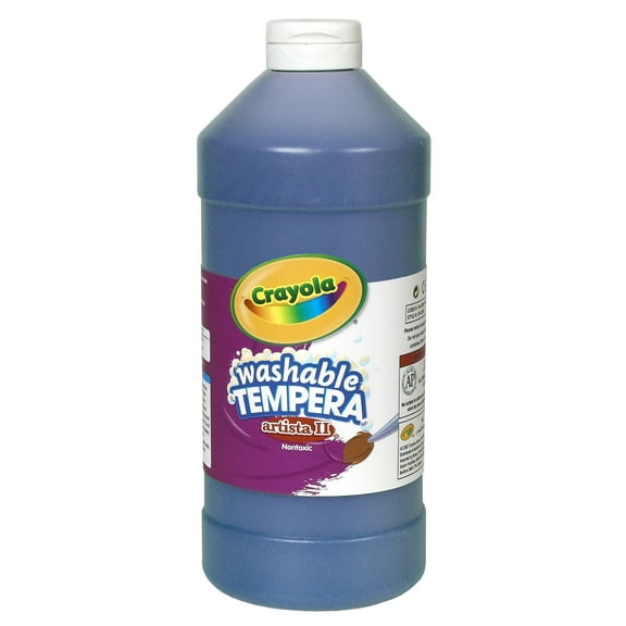 Crayola Artista Ii Washable Tempera Paint, 32 Oz, Blue