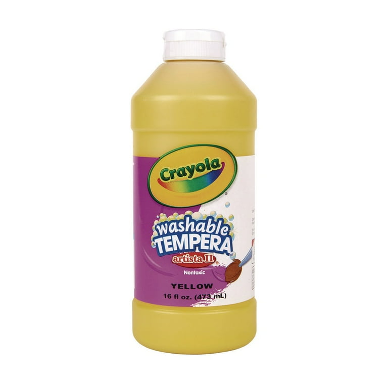 Artista II Washable Tempera Paint, Yellow, 16 oz Bottle Artista II Washable Tempera Paint, Yellow, 16 oz Bottle