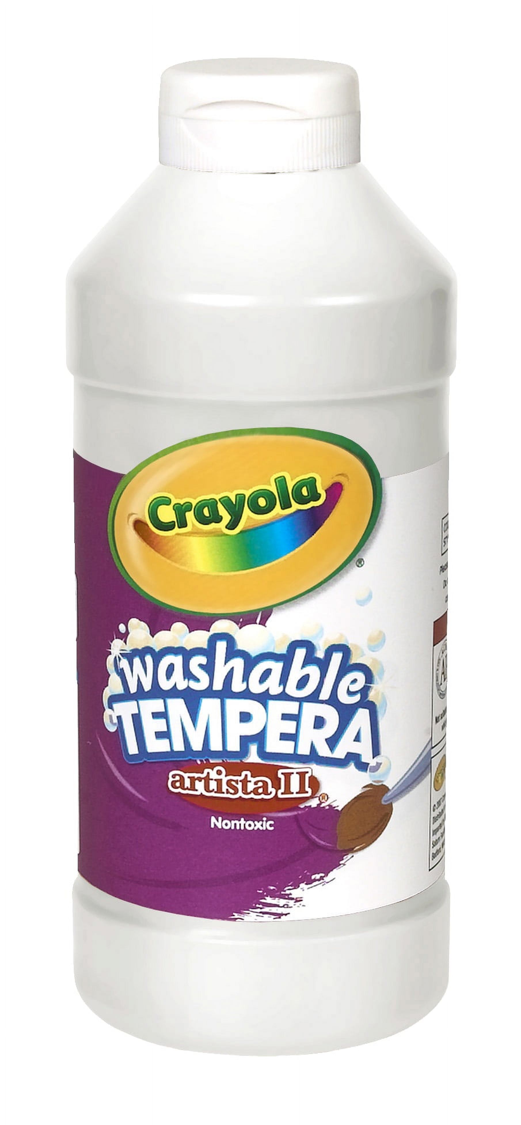 Crayola Artista II  Washable Tempera Paint, White, Pint - image 1 of 2