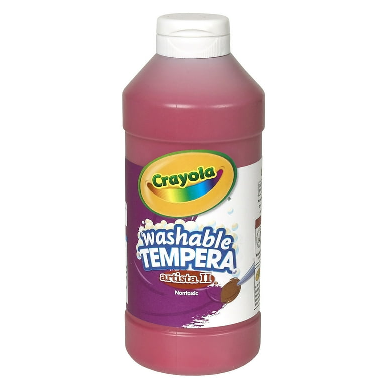 Washable Paint, Red, 16 oz Bottle Washable Paint, Red, 16 oz Bottle
