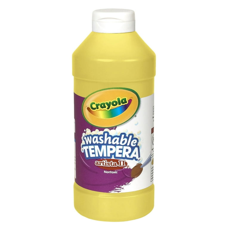 Artista II Washable Tempera Paint, Yellow, 16 oz Bottle Artista II Washable Tempera Paint, Yellow, 16 oz Bottle