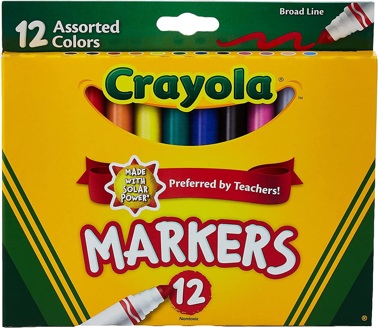 Crayola Assorted Broad Line Markers - 1, 1 Pack of 2 Piece