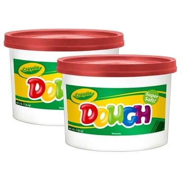 Crayola Super Soft Modeling Dough, Red, 3 lbs. Bucket, Pack of 2