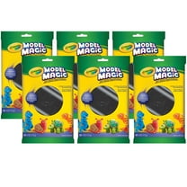 Crayola Model Magic Modeling Compound, Black, 4 oz Packs, 6 Packs