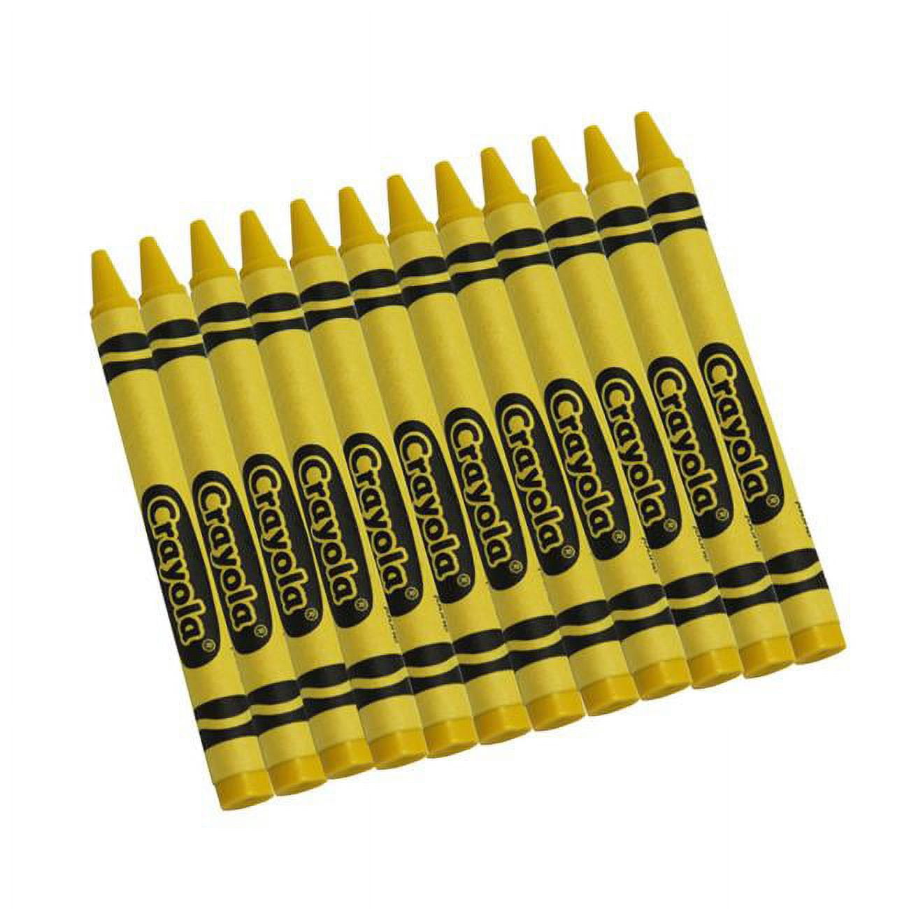 12 Regular Black Crayons by Crayola 52-0836051 