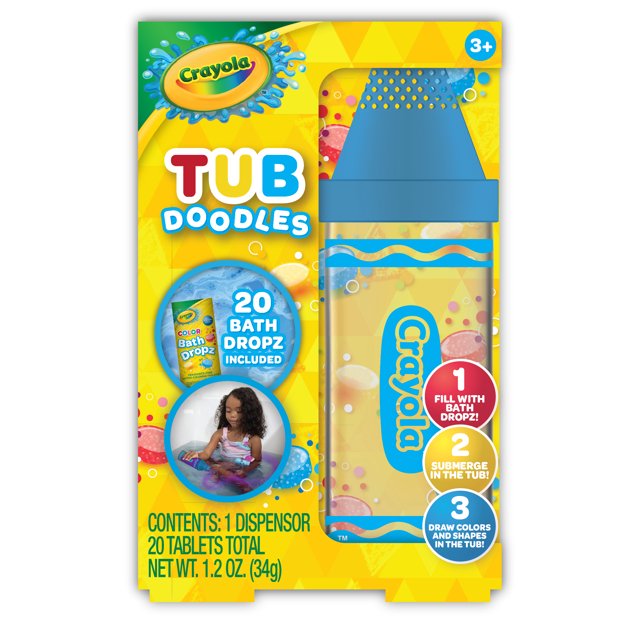 Crayola Bath Fizzies Color your bath Fizzie art