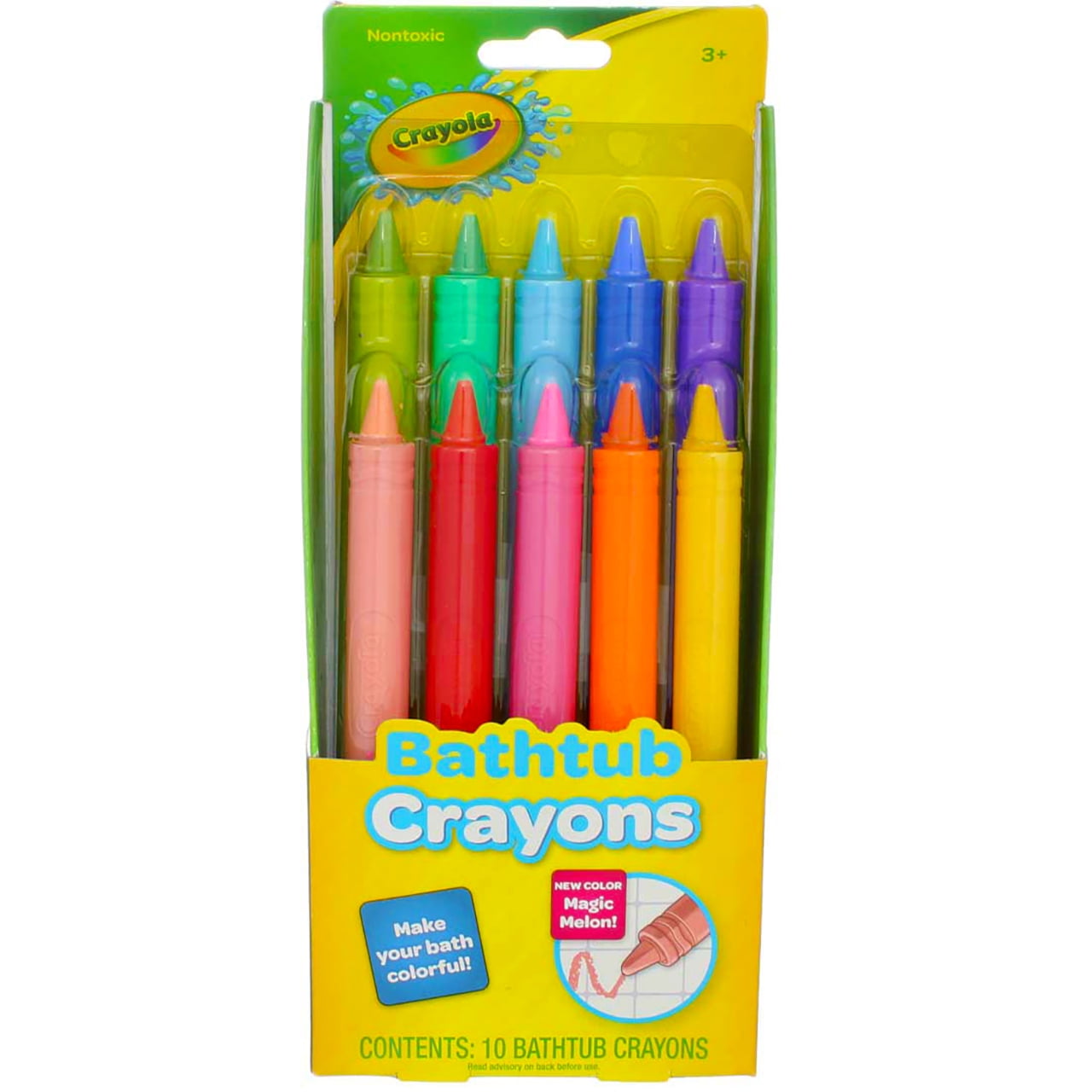 Crayola Bathtub Crayons, Assorted Colors 9 Count (Pack Of 3)