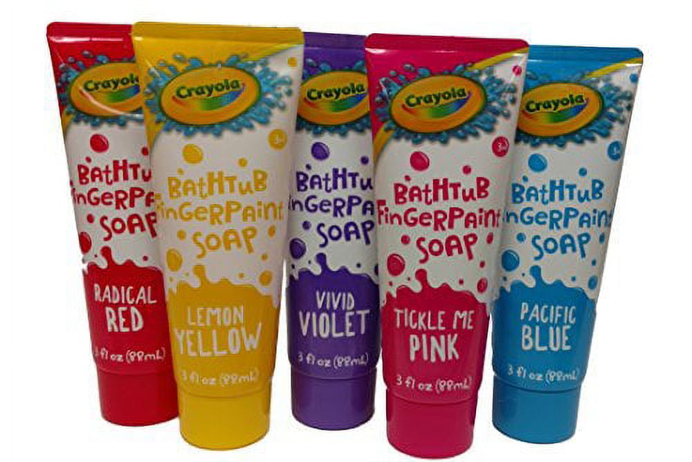 Crayola Bathtub Finger Paint Soap 5 Pack New Vibrant Colors