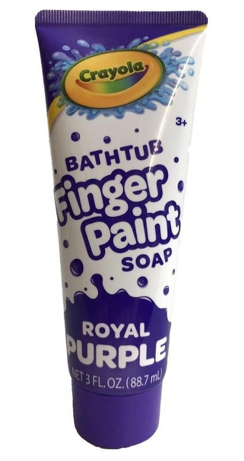 Crayola Bathtub Finger Paint Soap Royal Purple, 3 fl oz