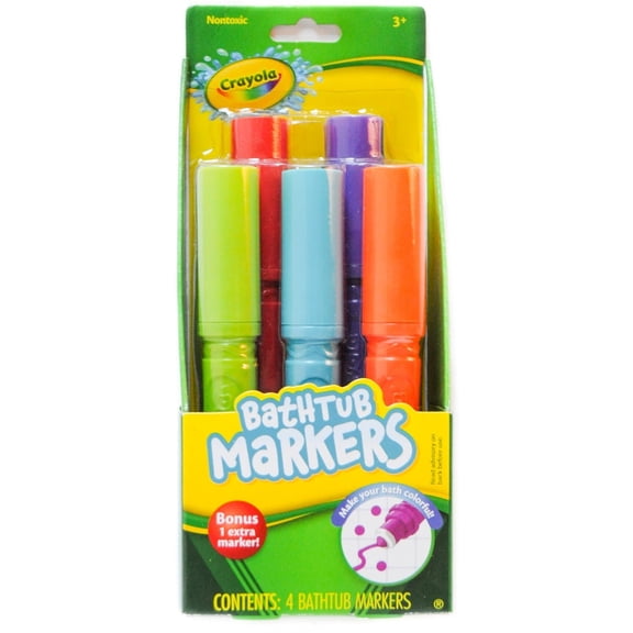 Crayola Bathtub Markers, Assorted Colors 4 ea (Pack of 3)