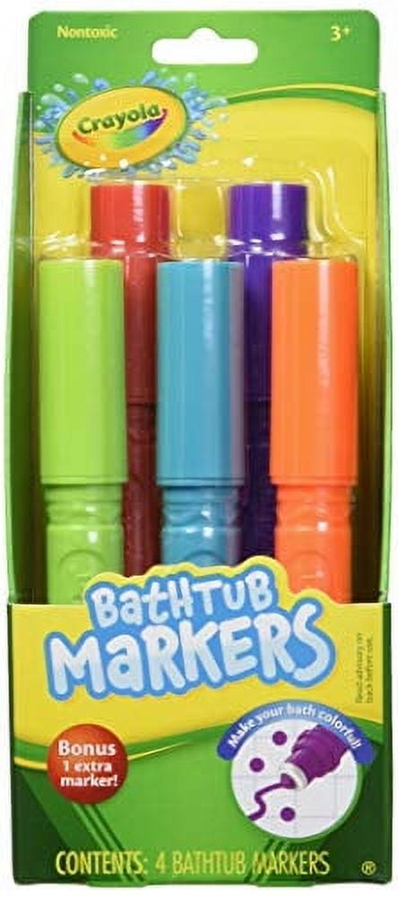 Crayola Bathtub Markers 4 Count + Crayola Bathtub Fingerpaint Soap 2 ct