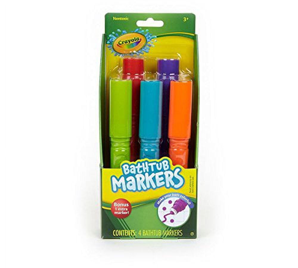  Crayola Taste Beauty Bathtub Markers, Washable Markers for  Kids' Bath Time, 2 pack Bundle : Toys & Games