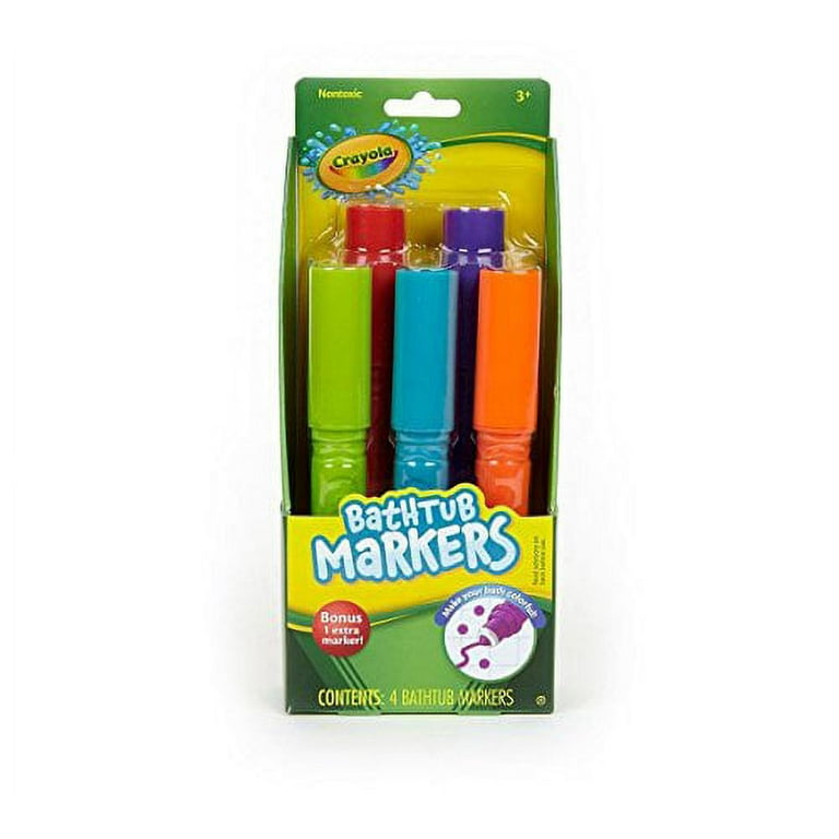 Crayola Bathtub Markers 4 Count + Crayola Bathtub Fingerpaint Soap 2 ct