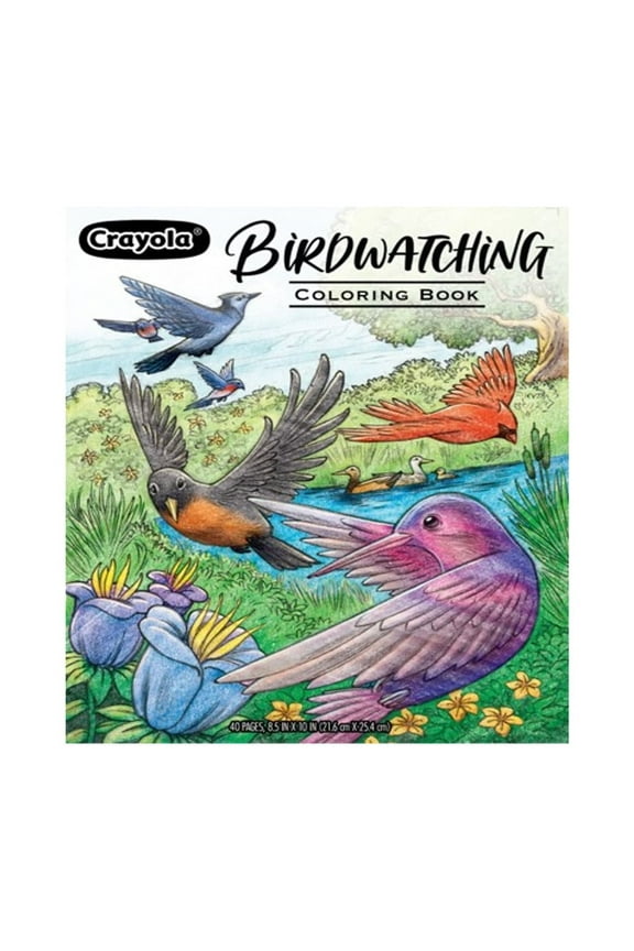Bird Coloring Book, 40 Premium Pgs, Birdwatching Adult Coloring Book, Mothers Day Gifts for Mom, Teacher Appreciation
