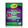 Crayola Black Construction Paper Pad, 40 Sheets