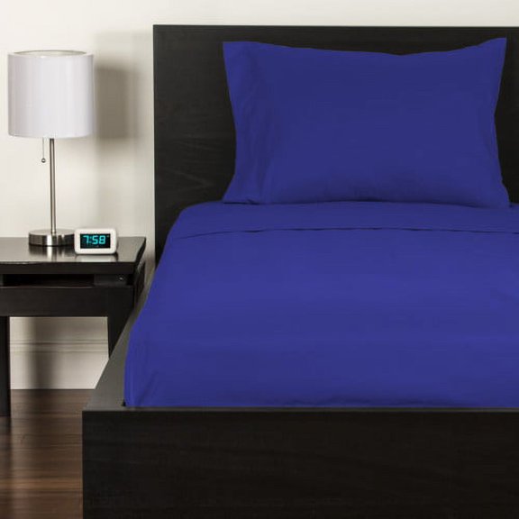 Crayola Blue Berry Blue Full size Microfiber sheet set