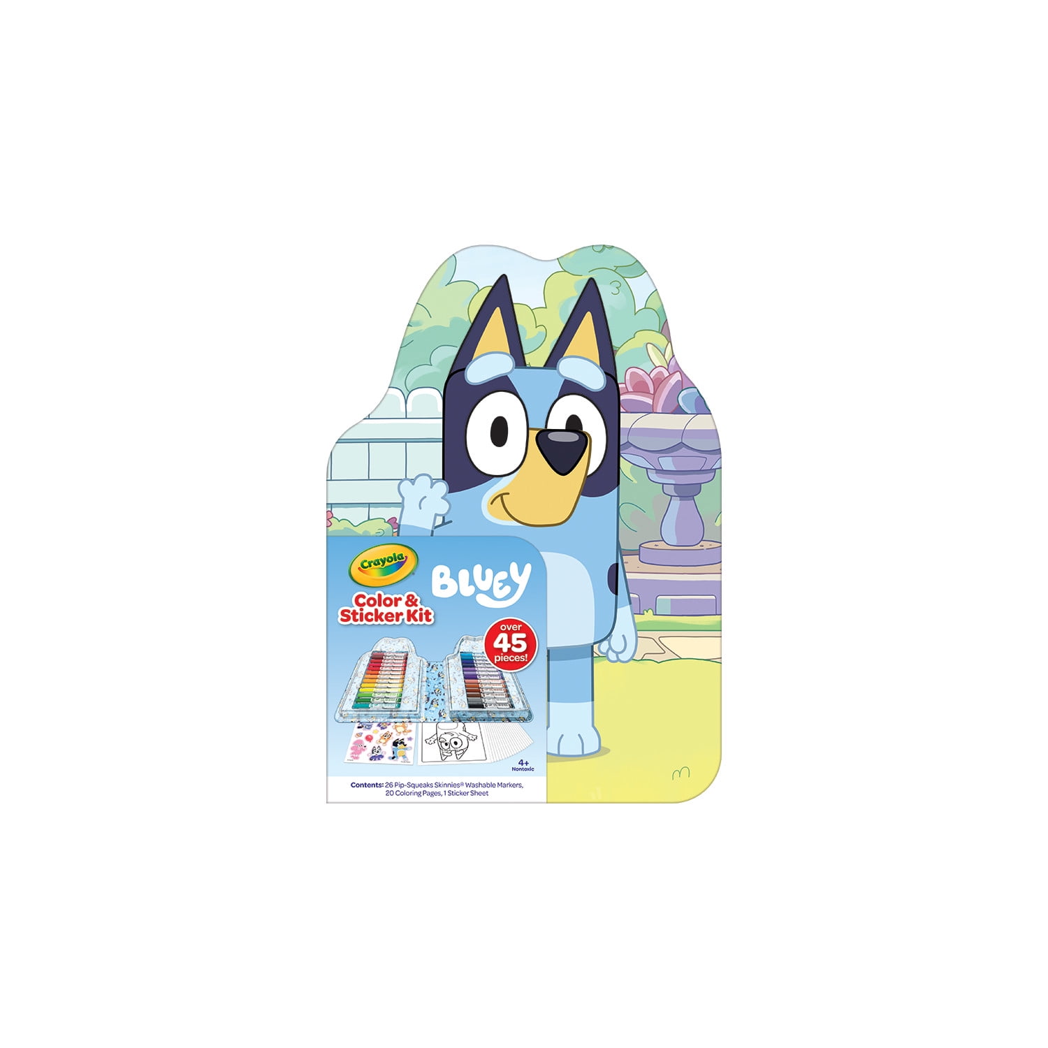 Crayola Bluey Art Kit for Kids (45pcs), Easter Coloring Book and Stickers, Bluey Toys, Easter Toys &(图1)