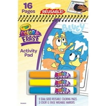 Crayola Bluey Color and Erase Reusable Activity Pad, Toddler Craft, Bluey Coloring, Bluey Gift for Kids