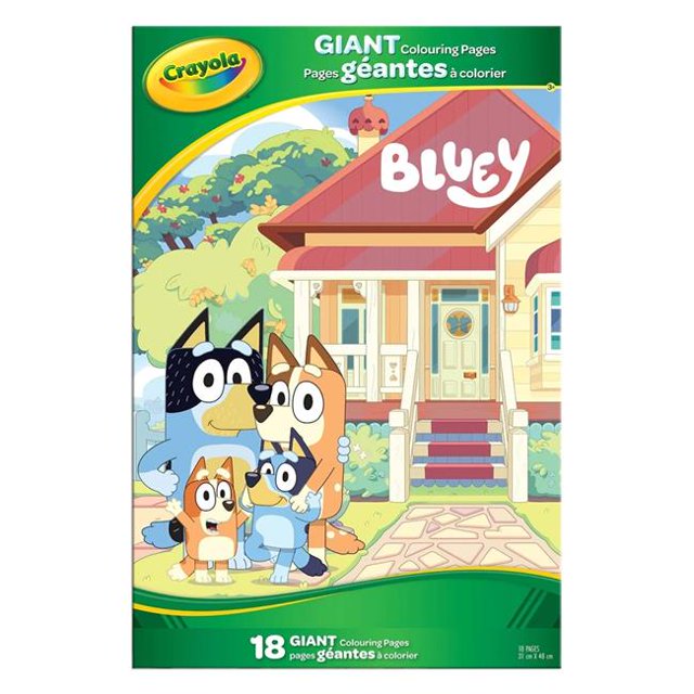 Crayola Bluey Giant Colouring Foldalope - 18 Pages - Walmart.com
