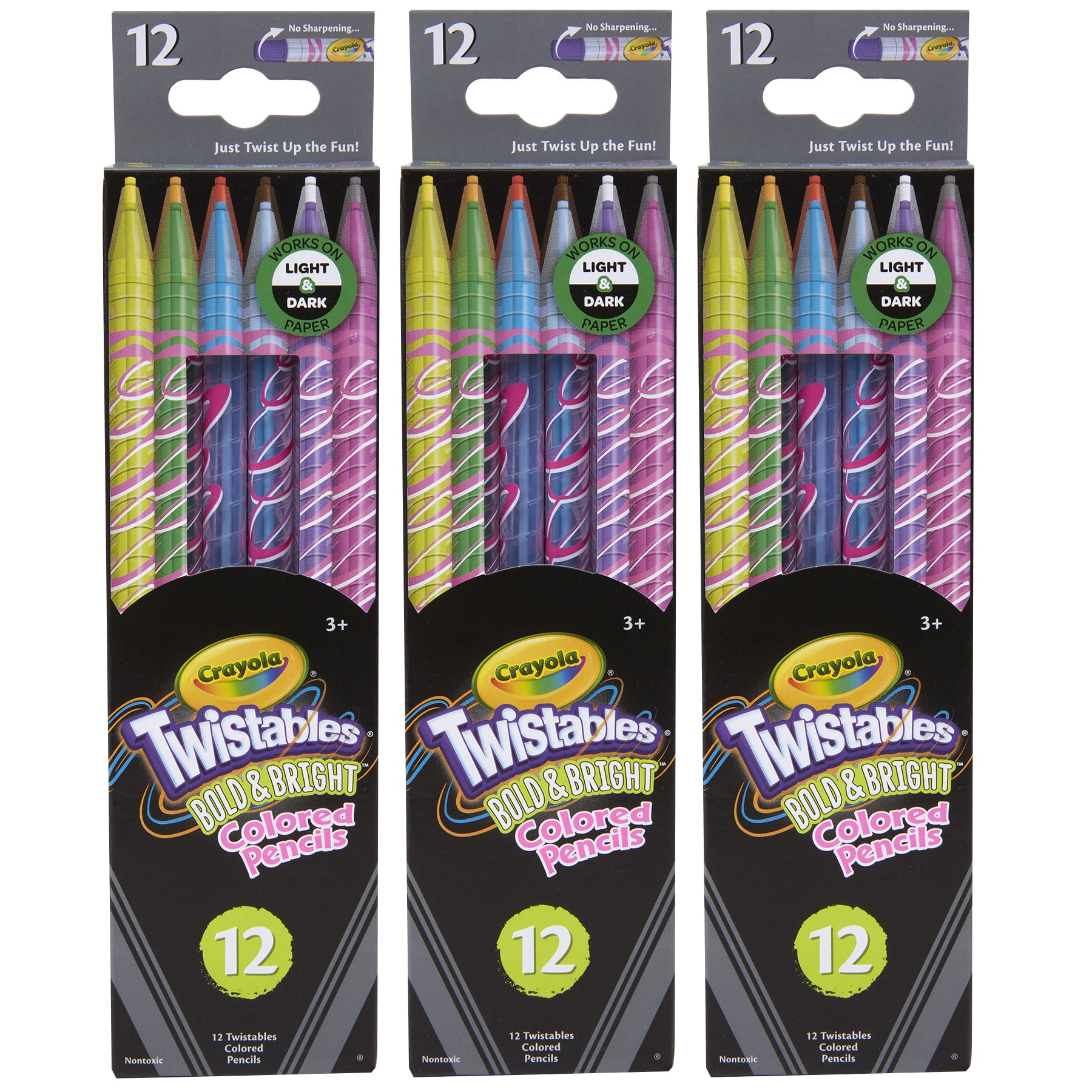  Crayola Twistables Colored Pencils, Gift for Kids, 12ct : Toys  & Games