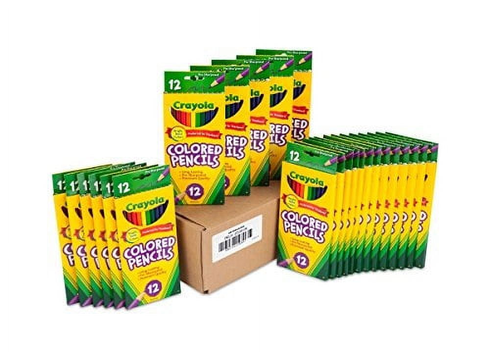 Crayola Colored Pencils 12 Each (Pack of 24), Pre-sharpened, Assorted Colors
