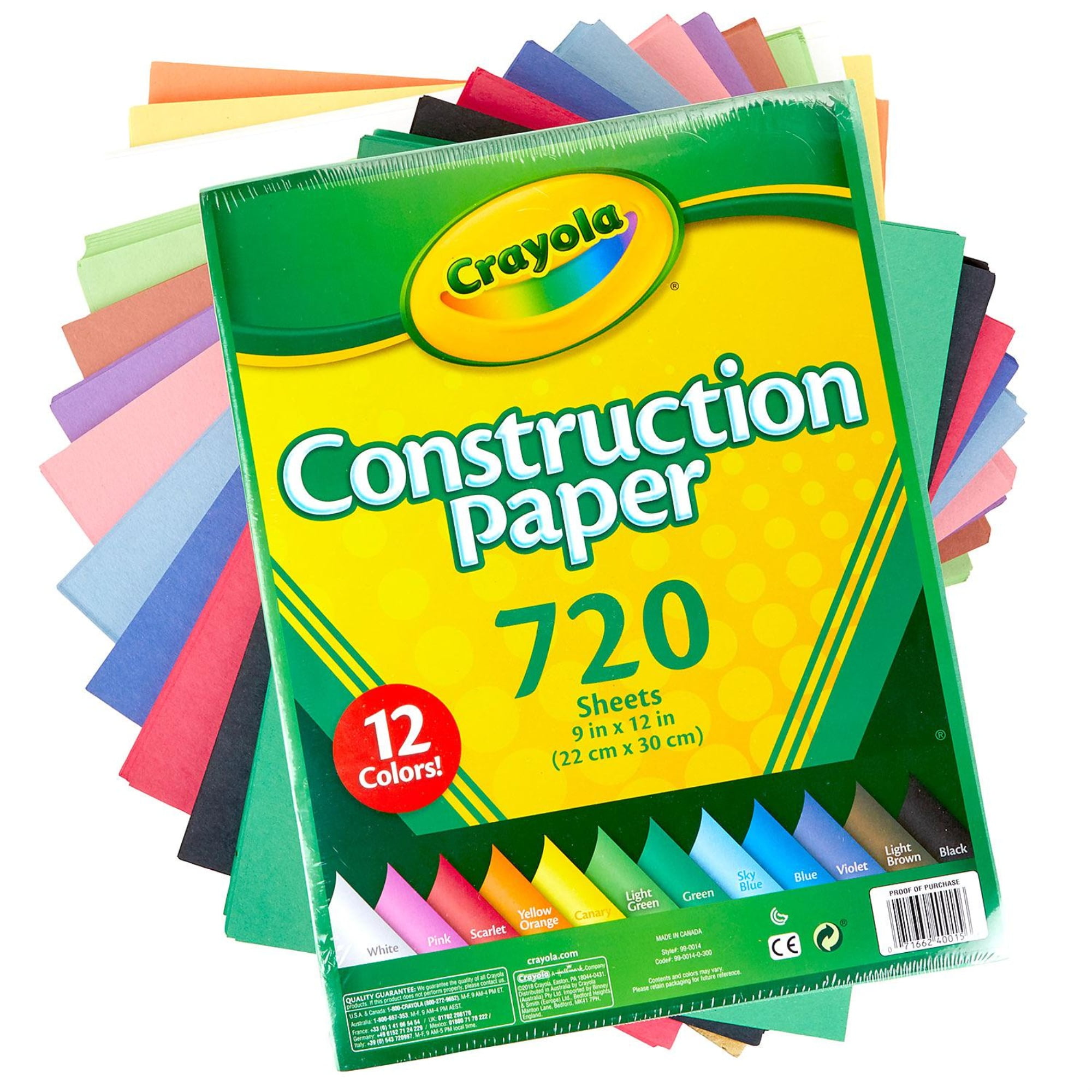 Crayola Project 100 lb. Cardstock Paper, 9 x 12, Vivid Colors, 25  Sheets/Pack (99-0083) - Yahoo Shopping