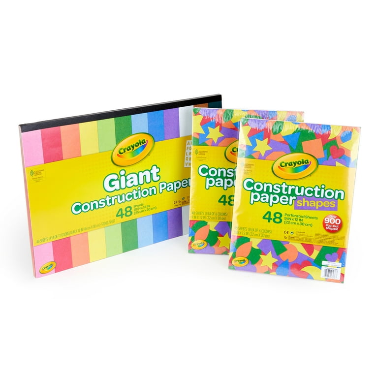 Crayola Bulk Construction Paper for Kids, Art Supplies, Assorted Colors,  Unisex Child, 144 Pieces