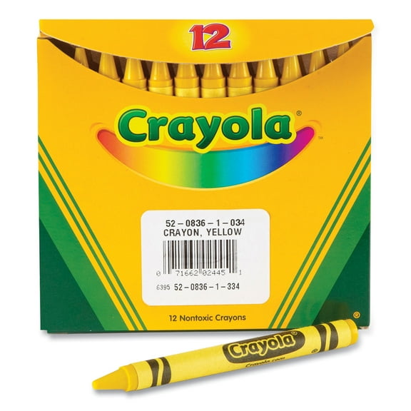 Crayola Bulk Crayons, 12 Count, Yellow