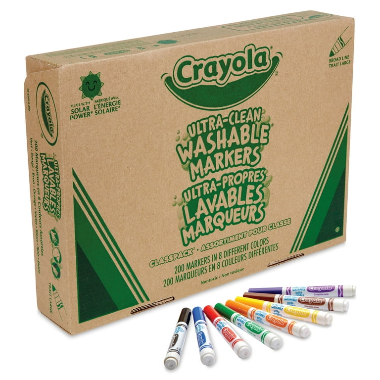  Crayola Jumbo Crayons Classpack, 200 Count, Toddler Crayons,  Bulk School Supplies For Teachers, 8 Colors : Toys & Games