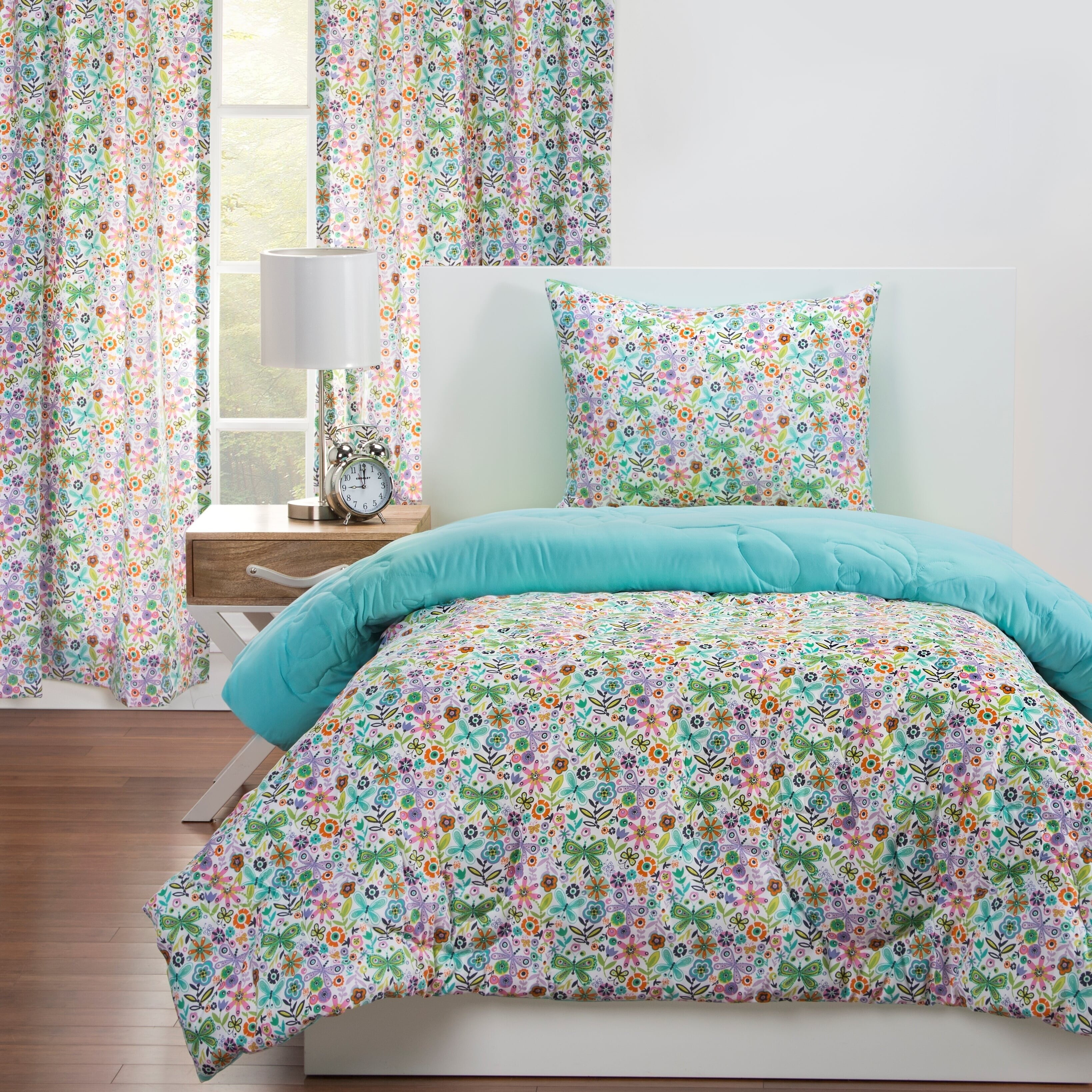 Crayola  Butterfly Garden Comforter and Sham Set 2 Piece Twin