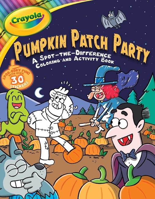 Crayola/Buzzpop Crayola: Pumpkin Patch Party (a Crayola Halloween Spot the Difference Coloring Sticker Activity Book for Kids), Book 15, (Paperback)