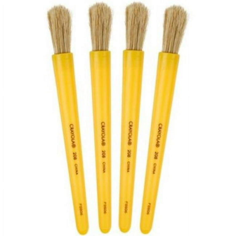 Crayola Jumbo Paint Brush - 72 Brush(es) Plastic Yellow Handle Crayola Jumbo Paint Brush - 72 Brush(es) Plastic Yellow Handle
