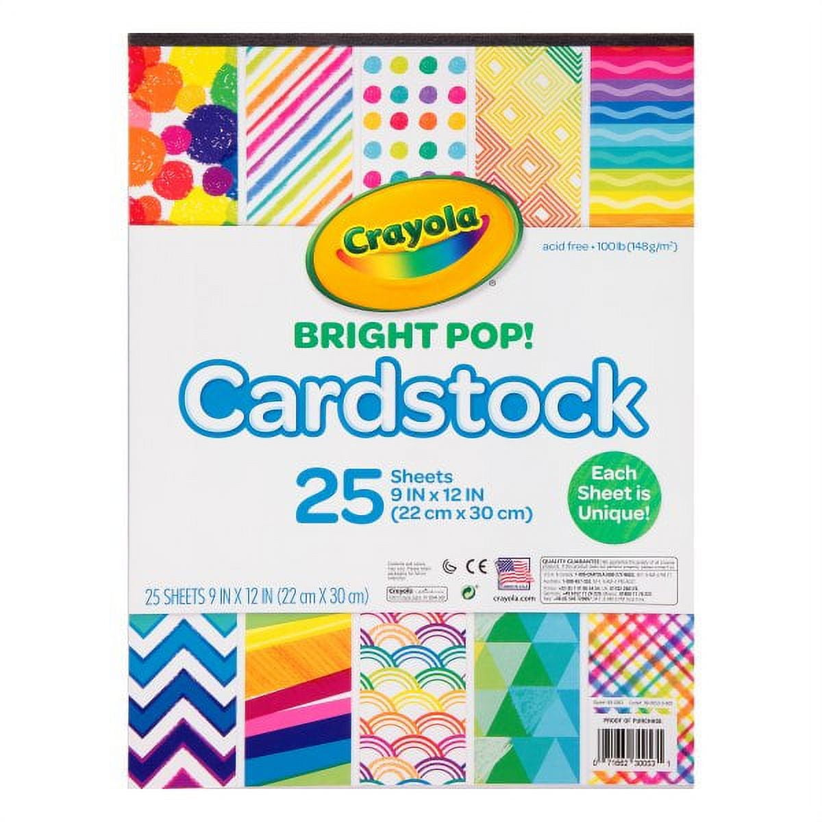 Crayola Cardstock Paper, Colored Cardstock, 25 Count 